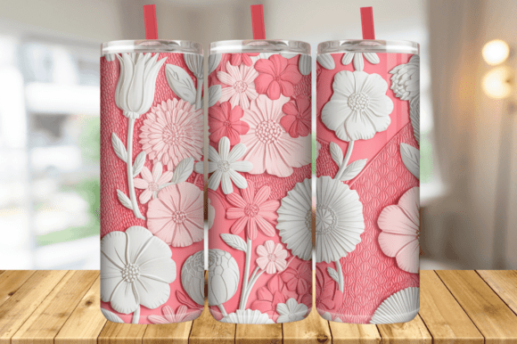 3D Flowers Tumbler Sublimation: Elevate Your Designs