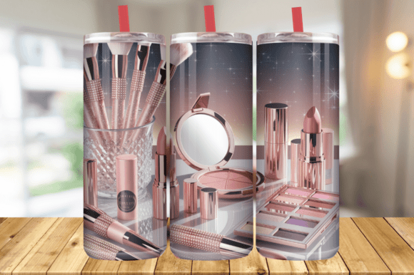 3D Make Up 20oz Tumbler Wrap