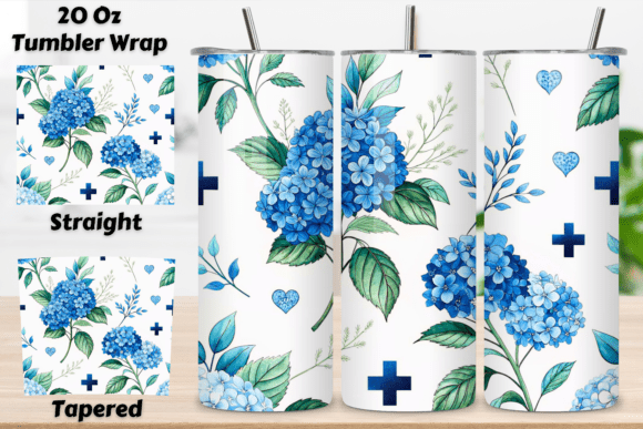 3D Nurse Hero Floral Seamless Tumbler: A Unique and Versatile Design Solution