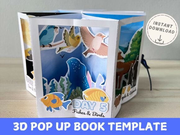 3D Pop Up Carousel Book Days of Creation: A Creative and Engaging Teaching Tool