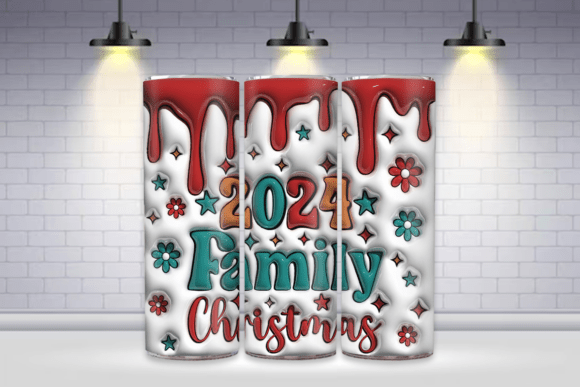 Embrace the Holiday Spirit with 2024 Family Christmas 3D Tumbler Wrap