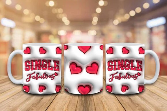 Explore 3D Anti-Valentine's Day Mug Wraps