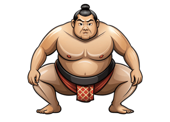 Explore the Versatility of Free 3D Watercolor Sumo Japanese PNG