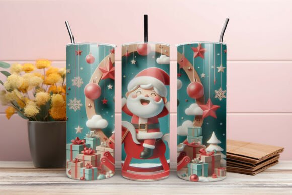 Exploring the 3D Santa Paper Cut Christmas Tumbler: A Versatile Holiday Design