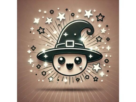 Get Creative with a 3D Cute Witch’s Hat with Eyes: A Versatile Clipart for Your Projects