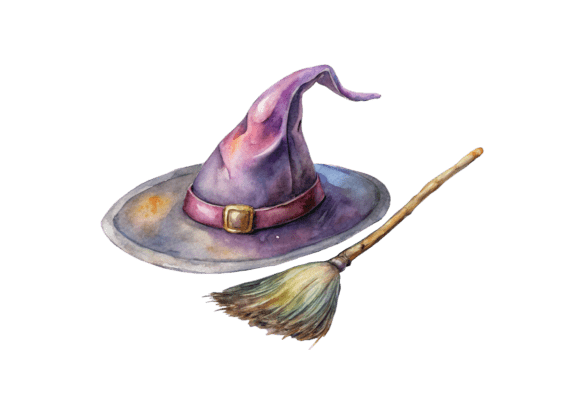 Halloween Witch Hat 3D Rendering PNG: A Versatile Design Asset for Your Creative Projects