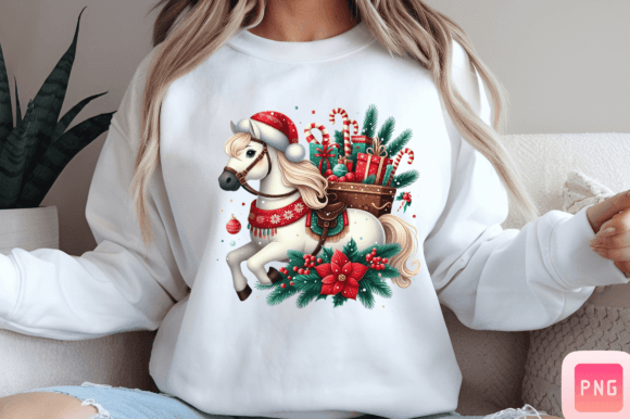 Horse Christmas 3D PNG: Perfect for Creative Projects