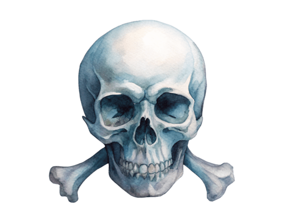Skull with Crossbones 3D Icon: A Versatile Design for Creative Projects