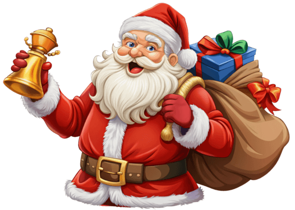 Unlock Your Creativity with Free 3D Santa Claus Carrying a Bag PNG